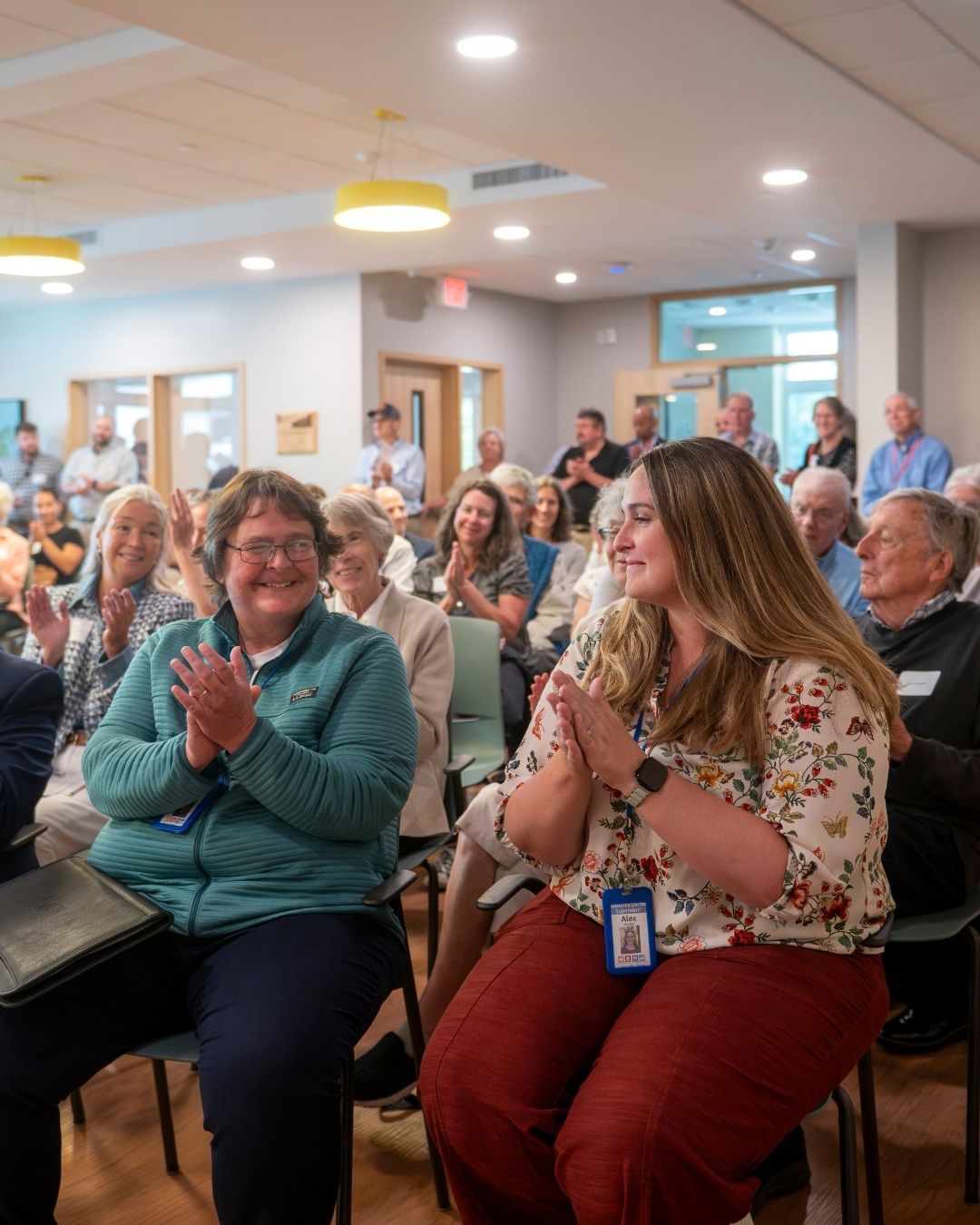 A view of the audience at the Leahy dedication event.